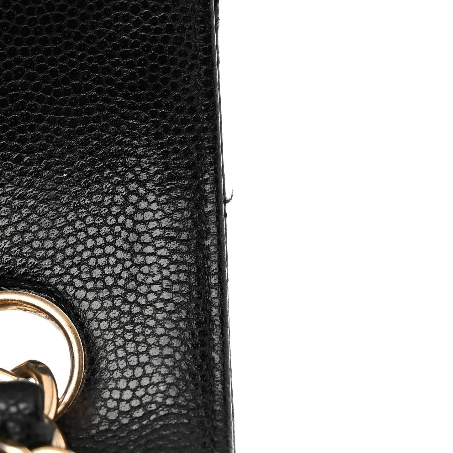 Caviar Quilted Mini Rectangular Flap Black