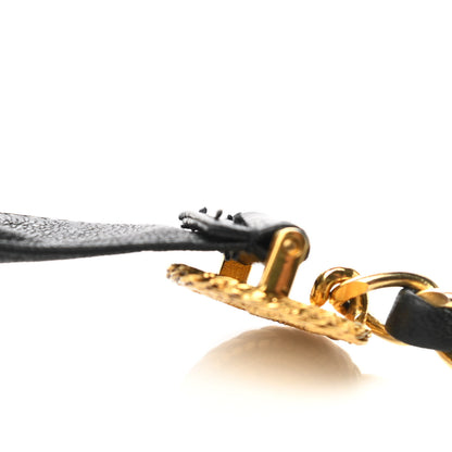 Chanel Lambskin Chain CC Medallion Bow Belt Black Gold 4 of 4