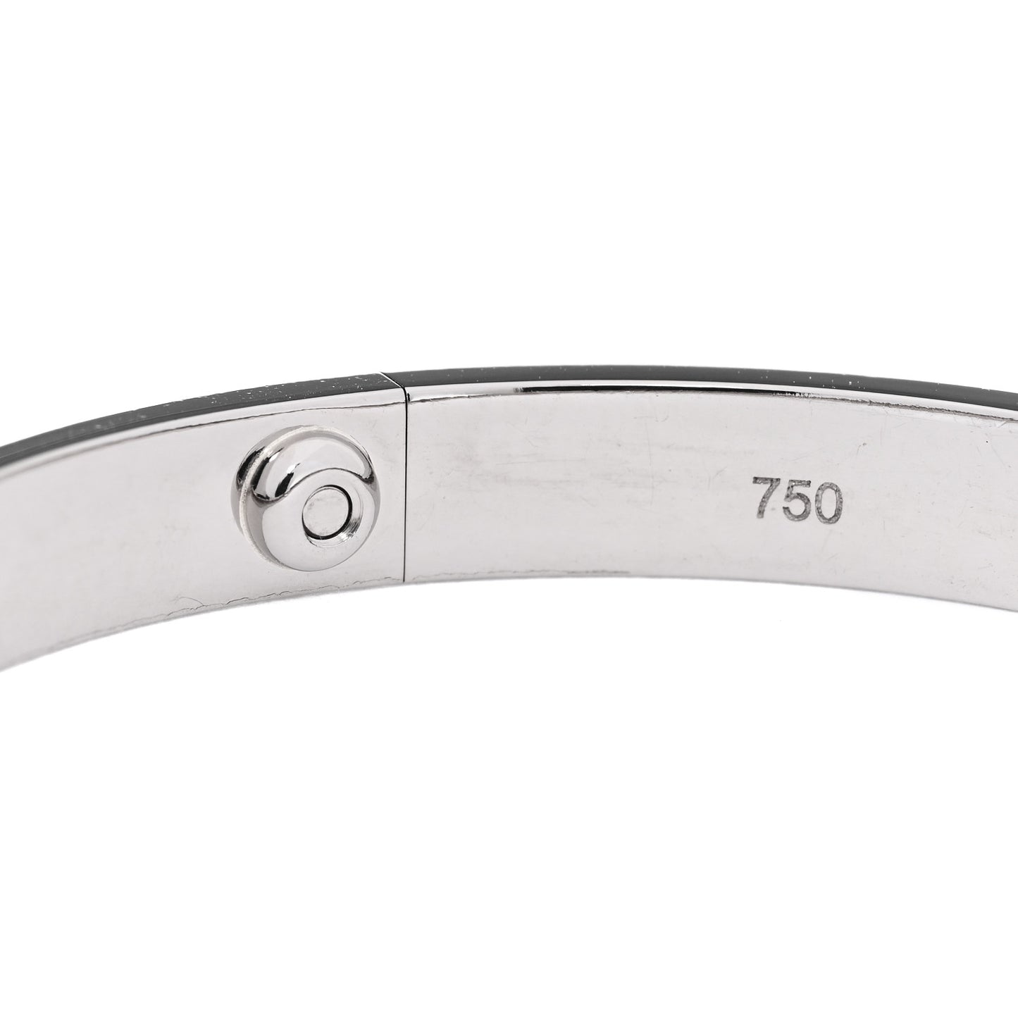18K White Gold LOVE Bracelet 17