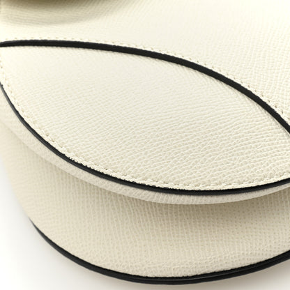 Christian Dior Grained Calfskin Saddle Bag White 16 of 19