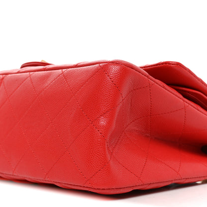 Chanel Caviar Chevron Quilted 2.55 Reissue 227 Flap Red 9 of 10