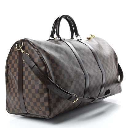 Louis Vuitton Damier Ebene Keepall Bandouliere 55 2 of 10