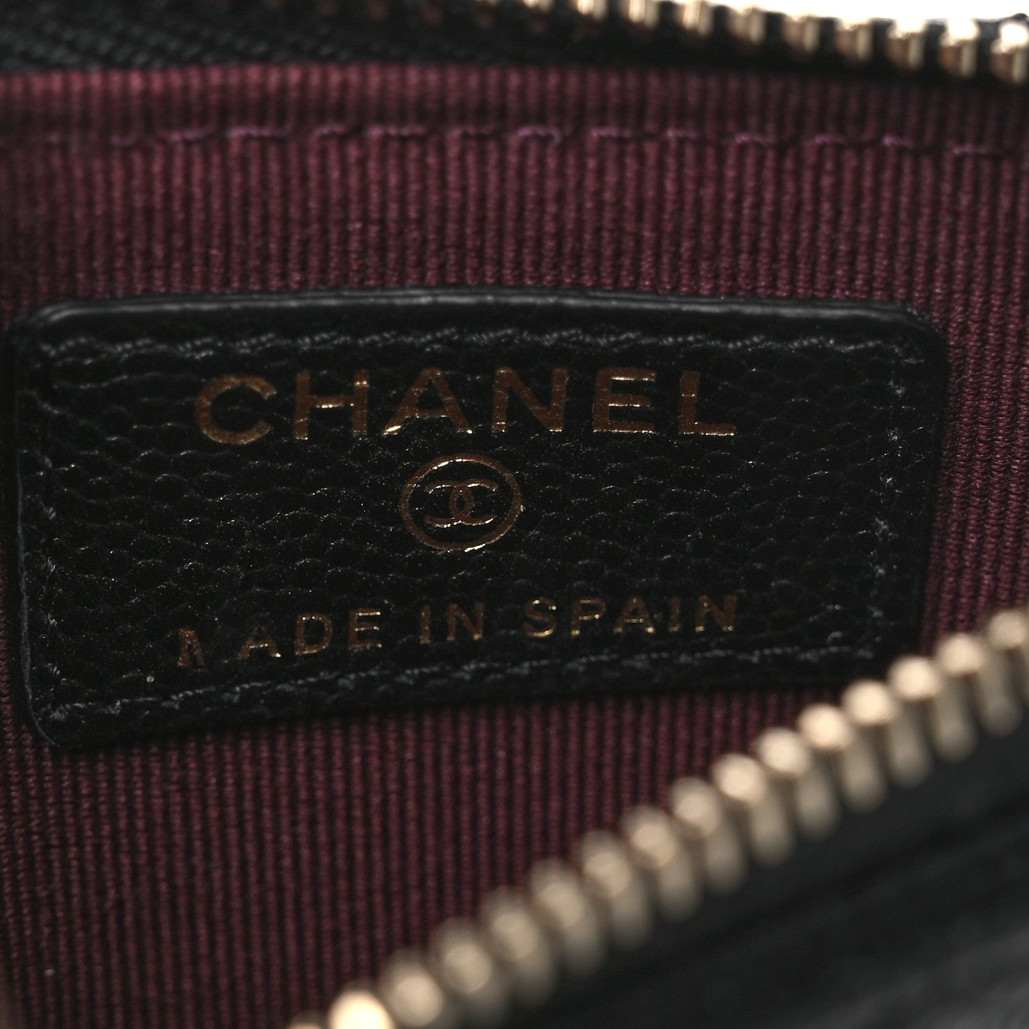 Chanel Caviar Quilted Flap Zip Card Holder Black 6 of 8