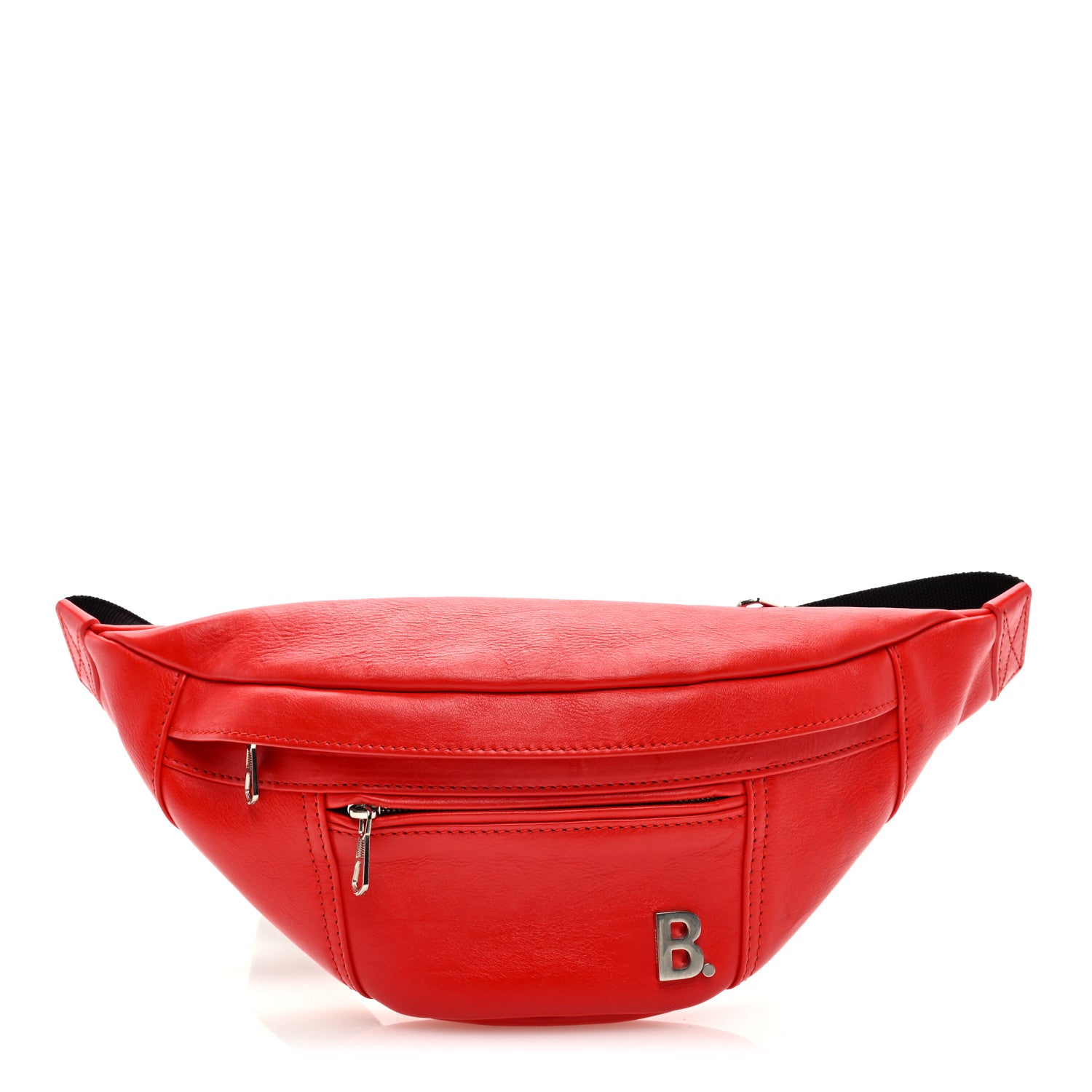 Balenciaga Calfskin Soft XS B Belt Bag Vivid Red 1 of 9
