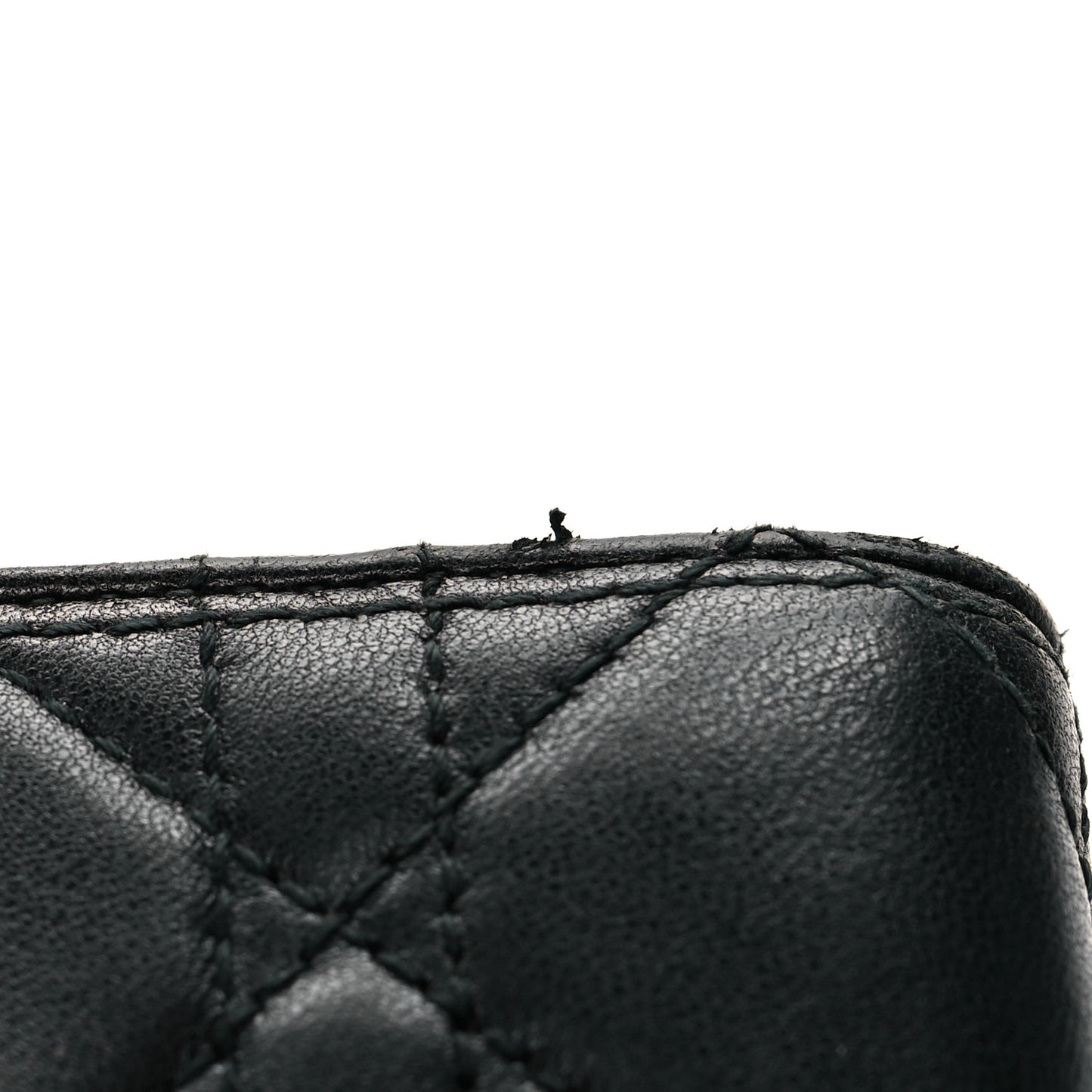 Patent Lambskin Cannage Lady Dior Rendezvous Wallet On Chain Black
