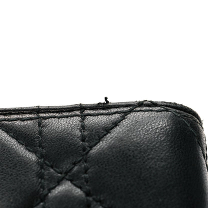 Christian Dior Patent Lambskin Cannage Lady Dior Rendezvous Wallet On Chain Black 11 of 11