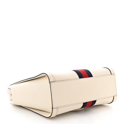 Gucci Textured Calfskin Web Small Ophidia Tote Bag Mystic White 4 of 11