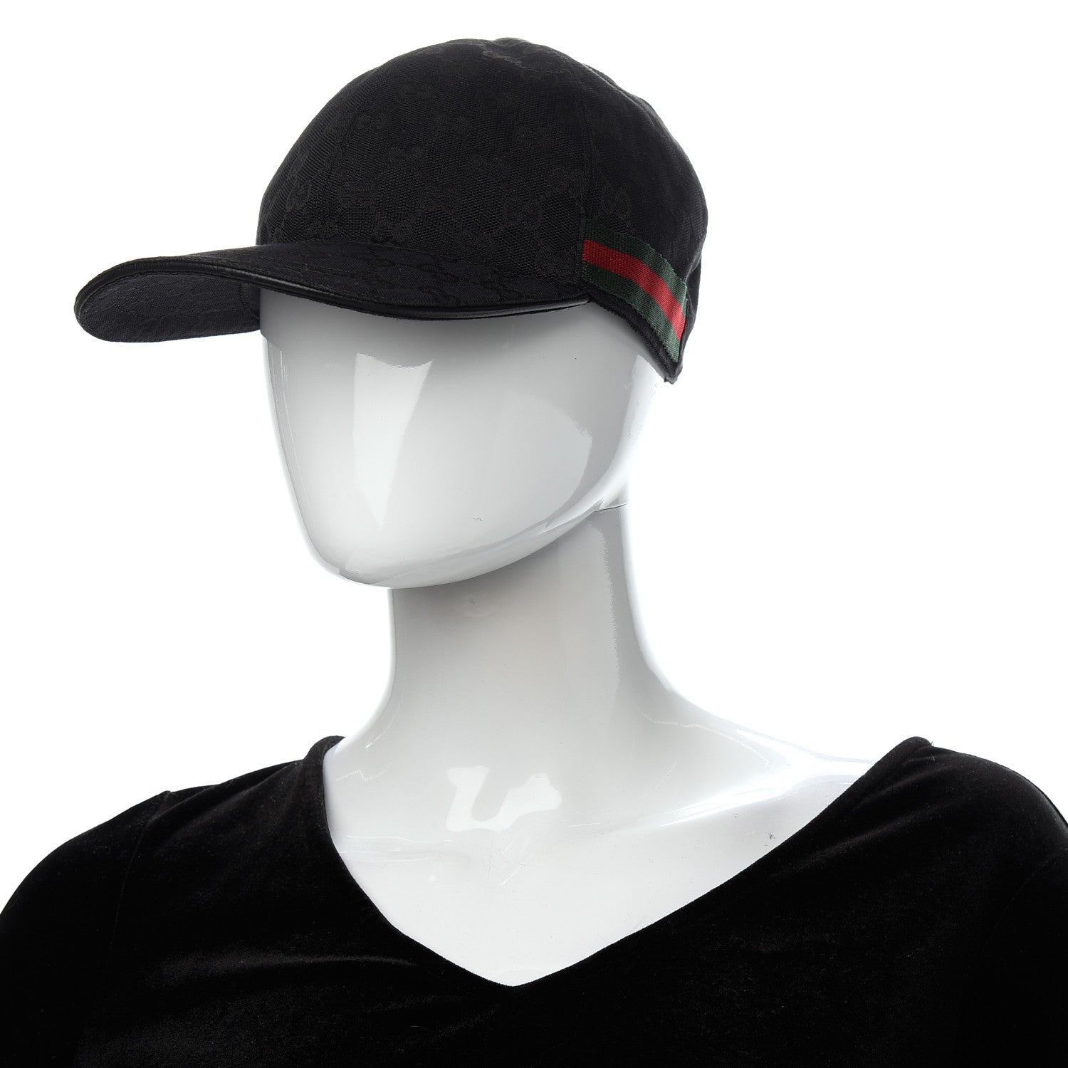 Gucci Monogram Web Baseball Hat M Black 2 of 7