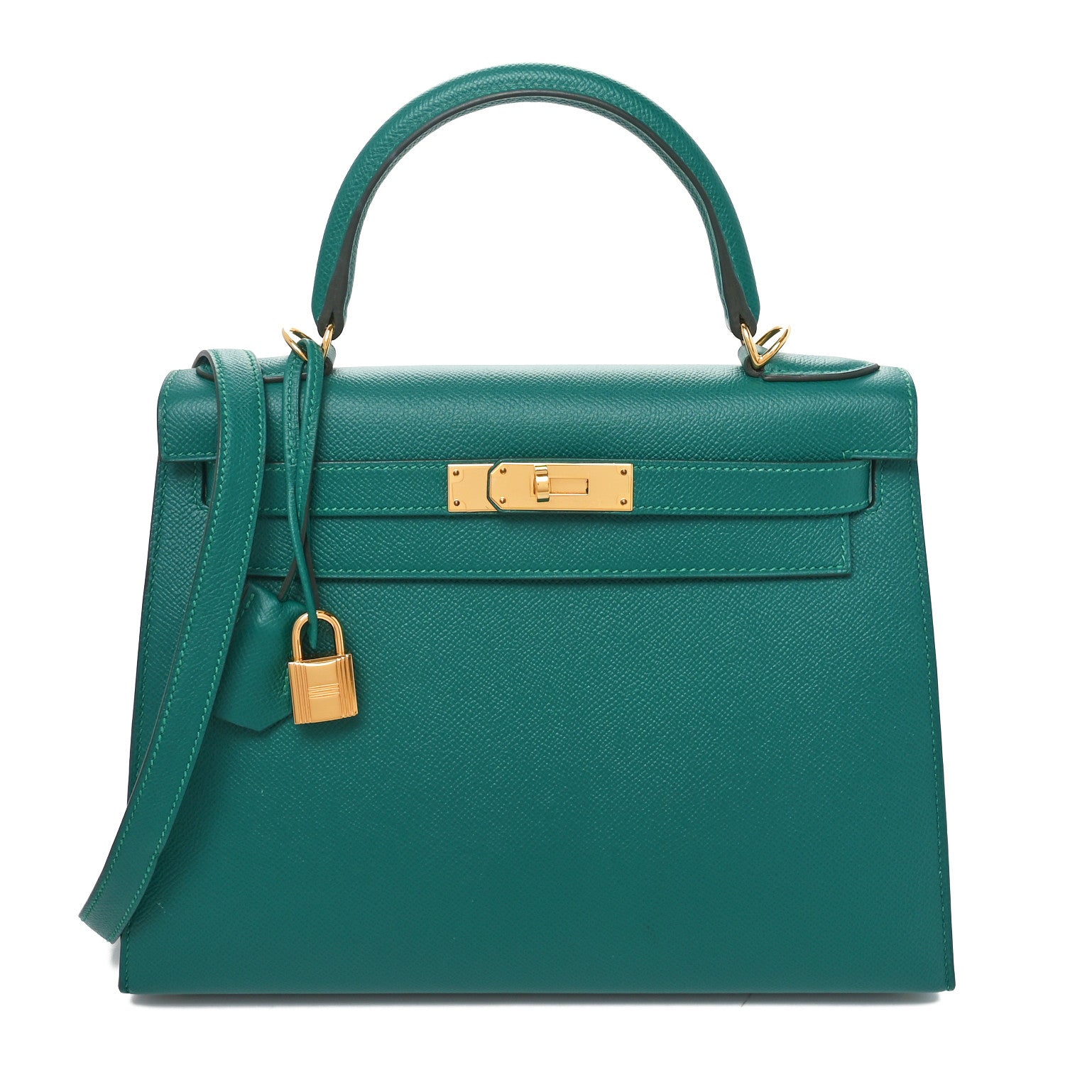 Hermes Epsom Horseshoe Kelly Sellier 28 Malachite 1 of 10
