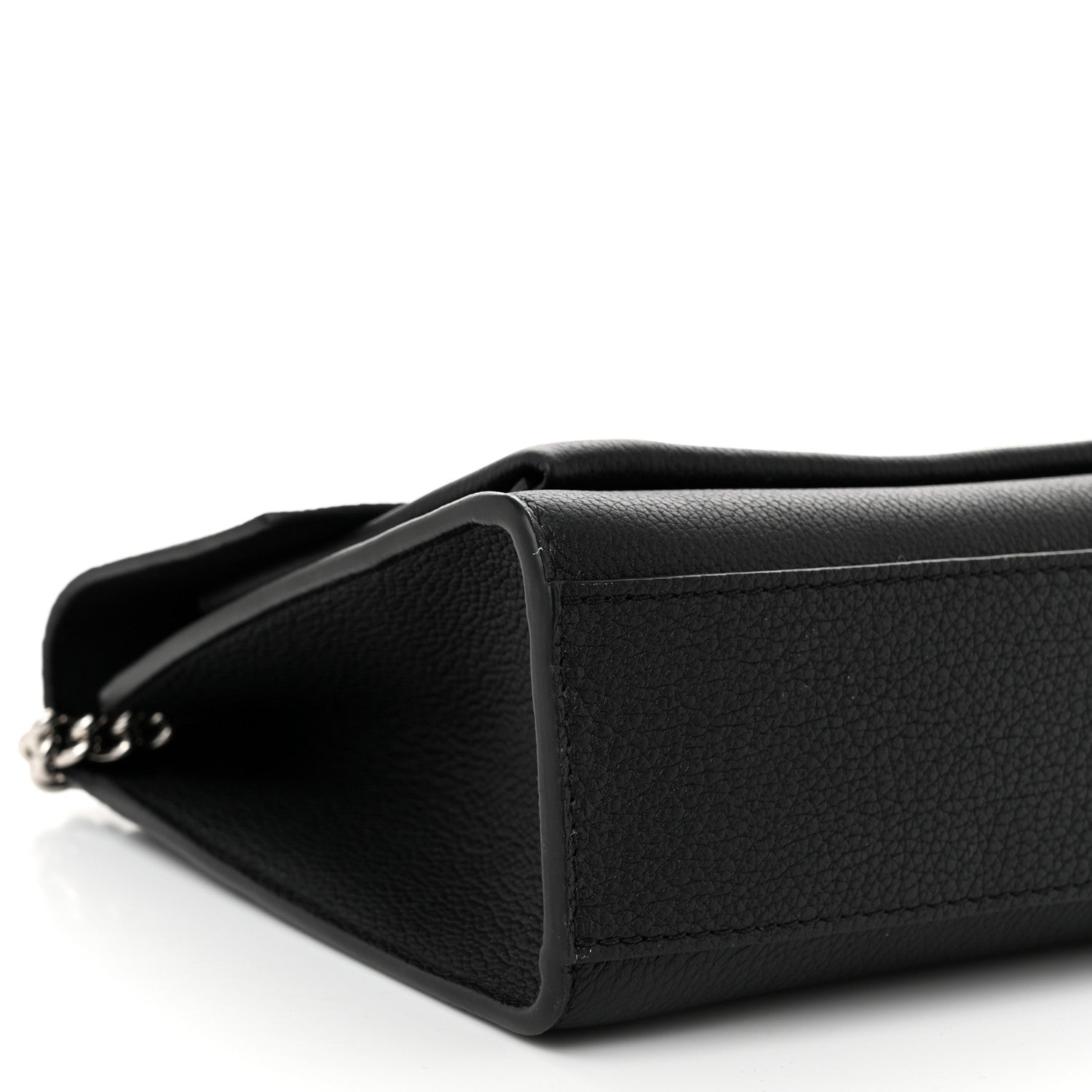 Louis Vuitton Soft Calfskin Mylockme Chain Bag BB Black 8 of 9