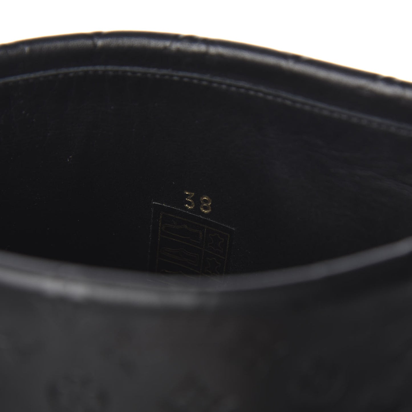 Calfskin Monogram Road Trip Flat Boots 38 Black