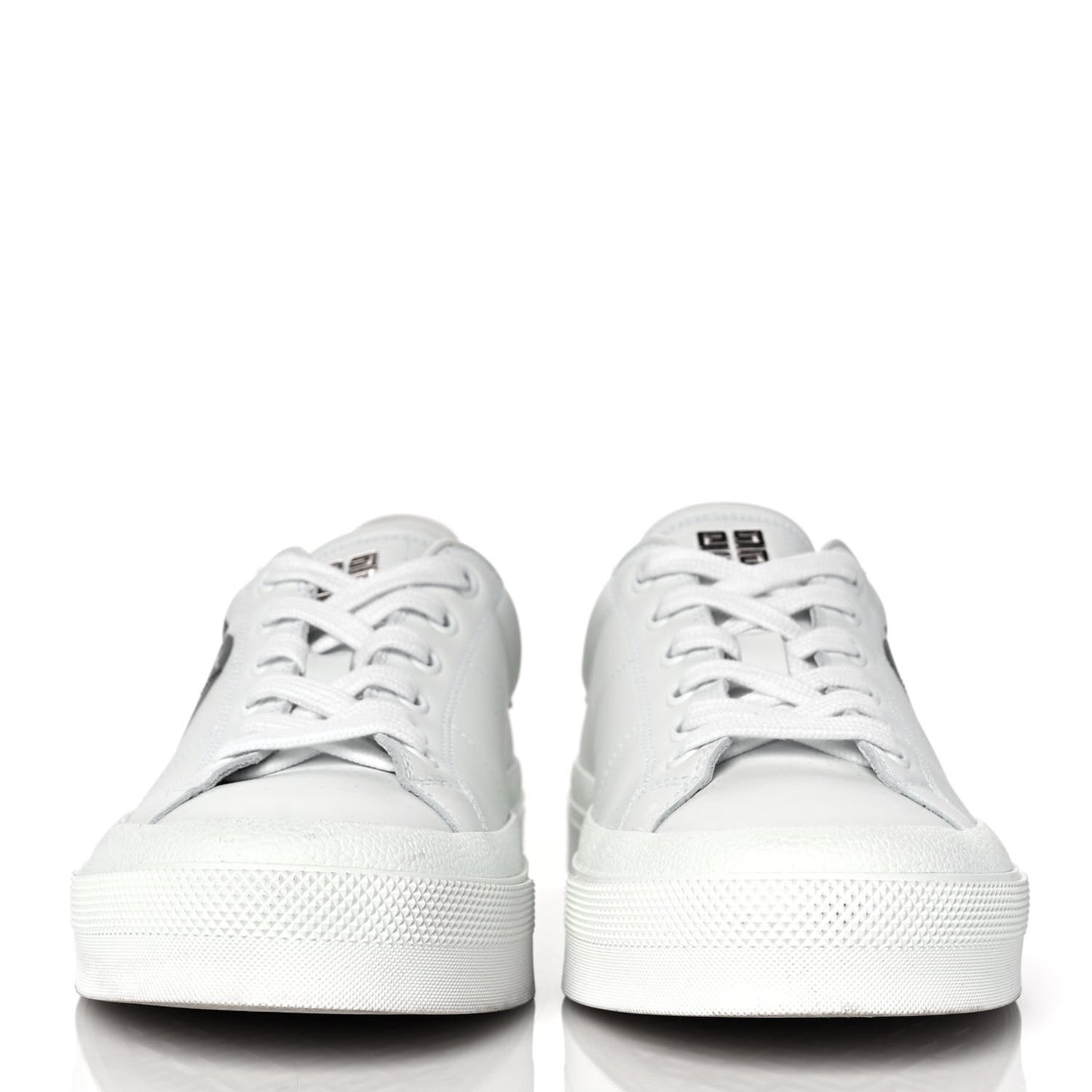 Calfskin City Sport Sneakers 40 White Black