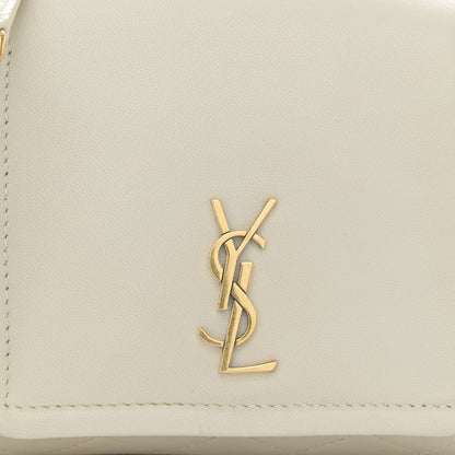 Saint Laurent Lambskin Quilted Monogram Mini Nolita Blanc Vintage 8 of 12