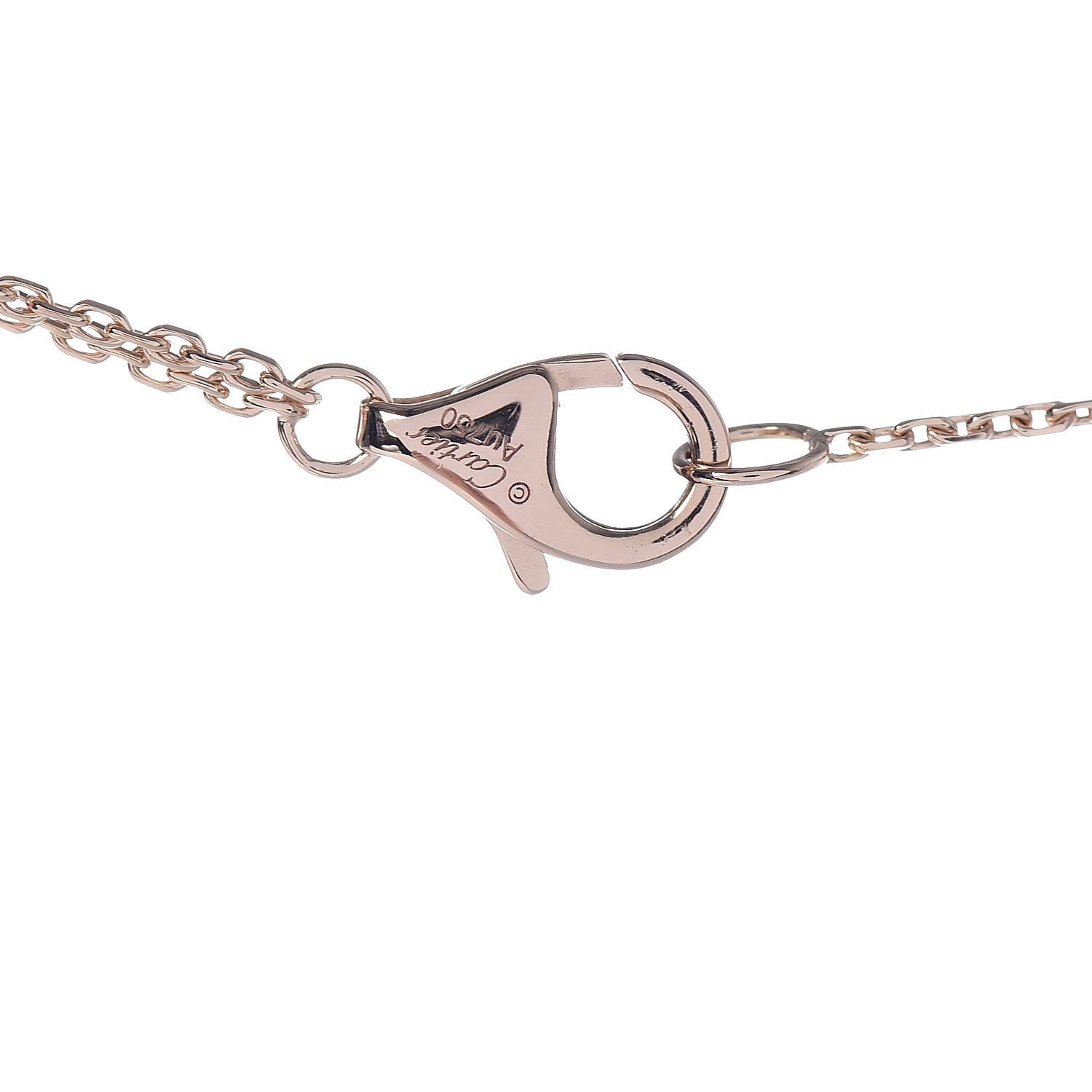 Cartier 18K Pink Yellow White Gold Trinity Double Chain Pendant Necklace 5 of 7