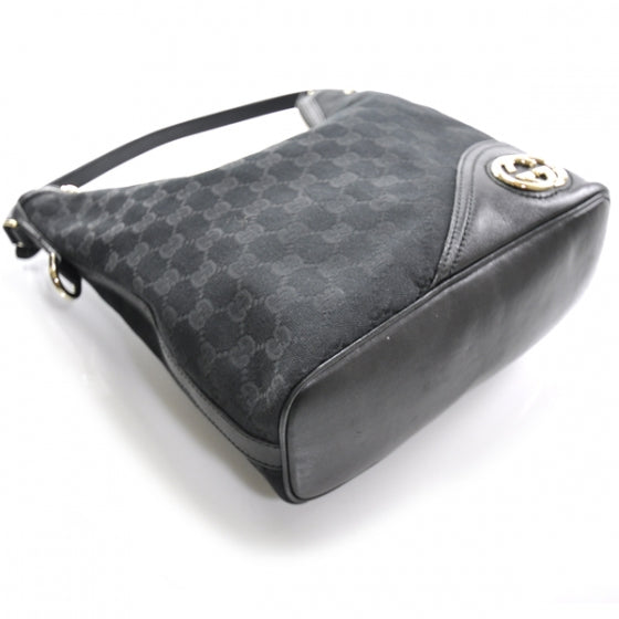 Monogram New Britt Shoulder Bag Black
