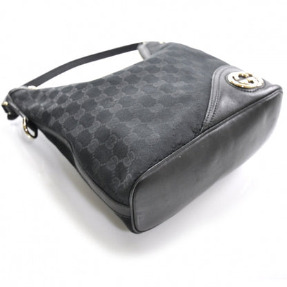 Gucci Monogram New Britt Shoulder Bag Black 6 of 12