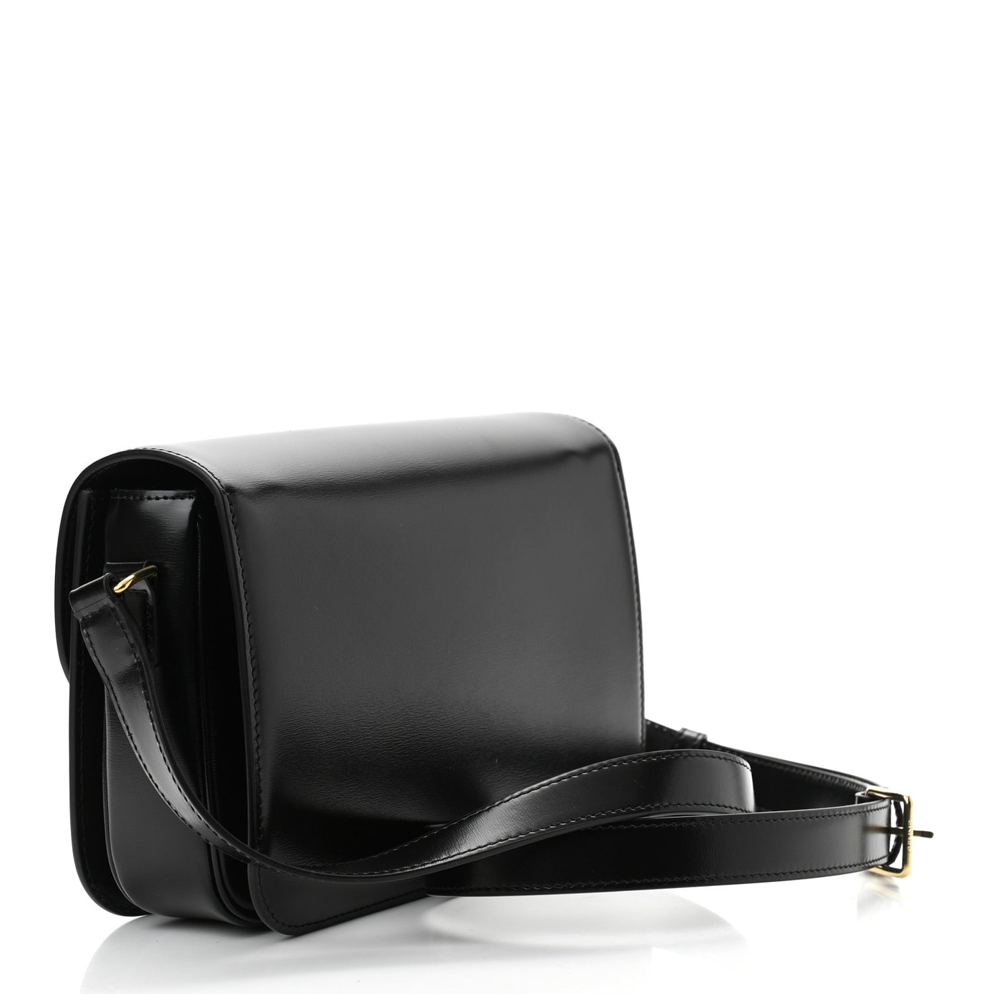 Shiny Calfskin Medium Triomphe Black