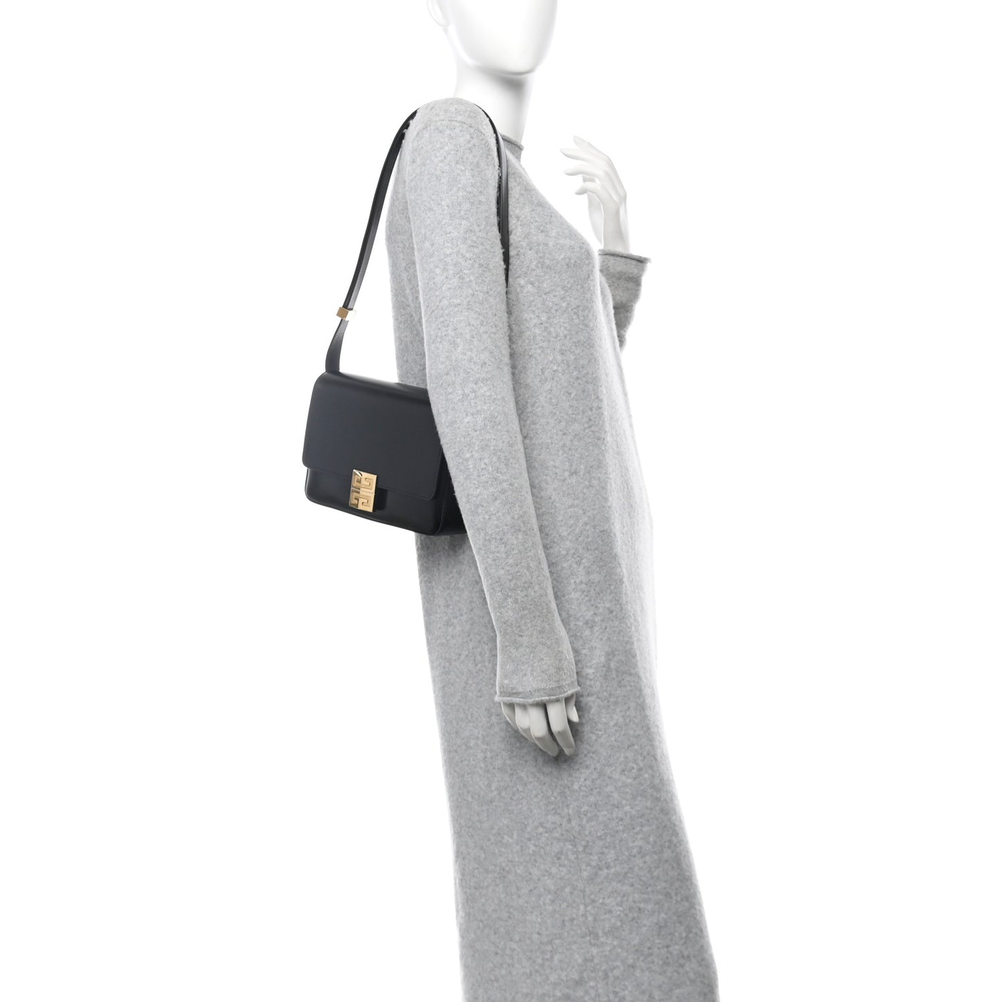 Box Calfskin Medium 4G Shoulder Bag Black