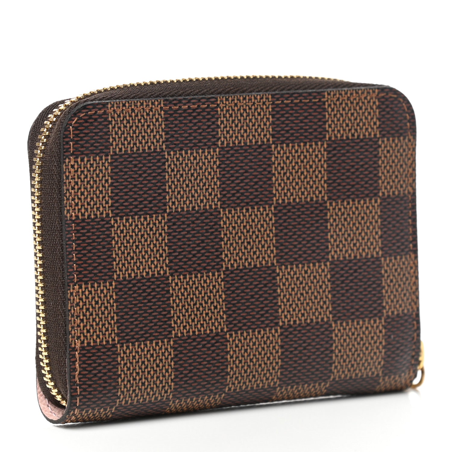 Louis Vuitton Damier Ebene Zippy Coin Purse Rose Ballerine 3 of 7