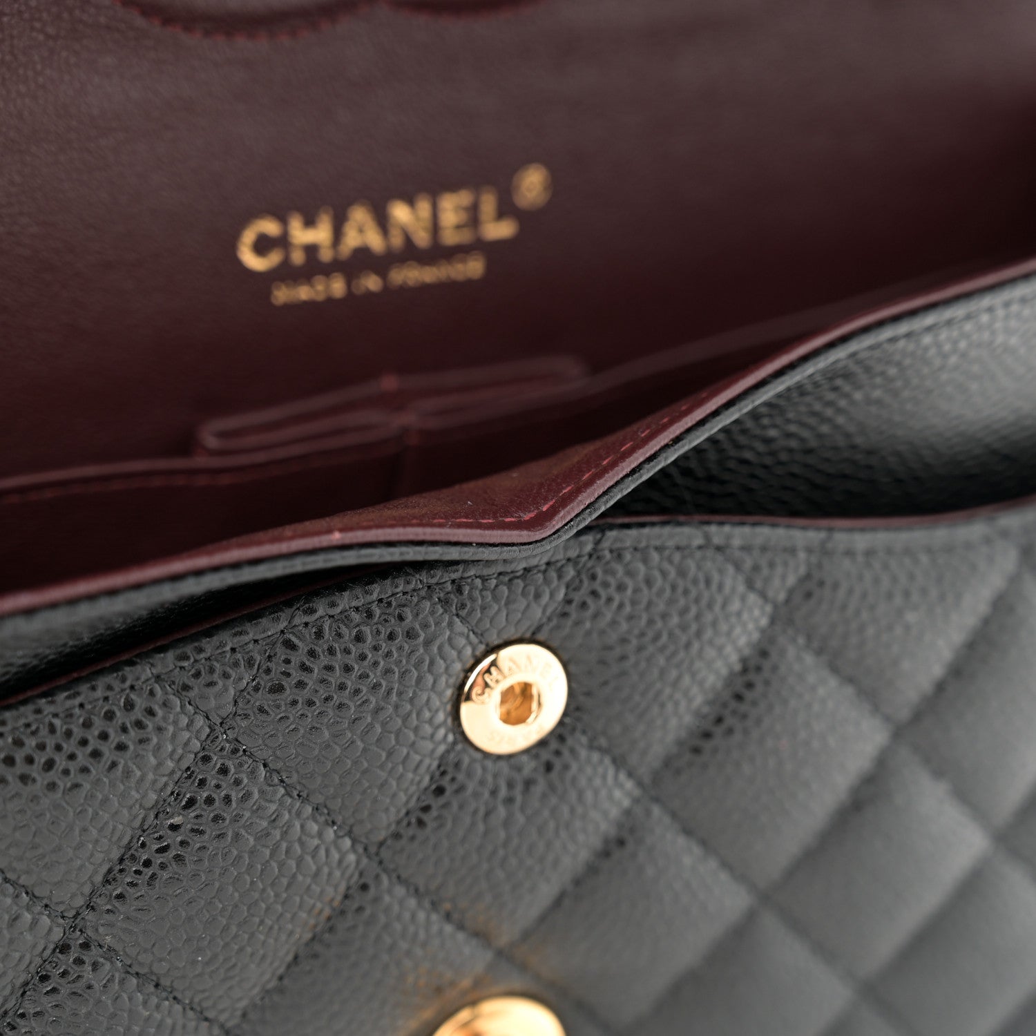 Chanel Caviar Quilted Medium Double Flap Black 12 of 13