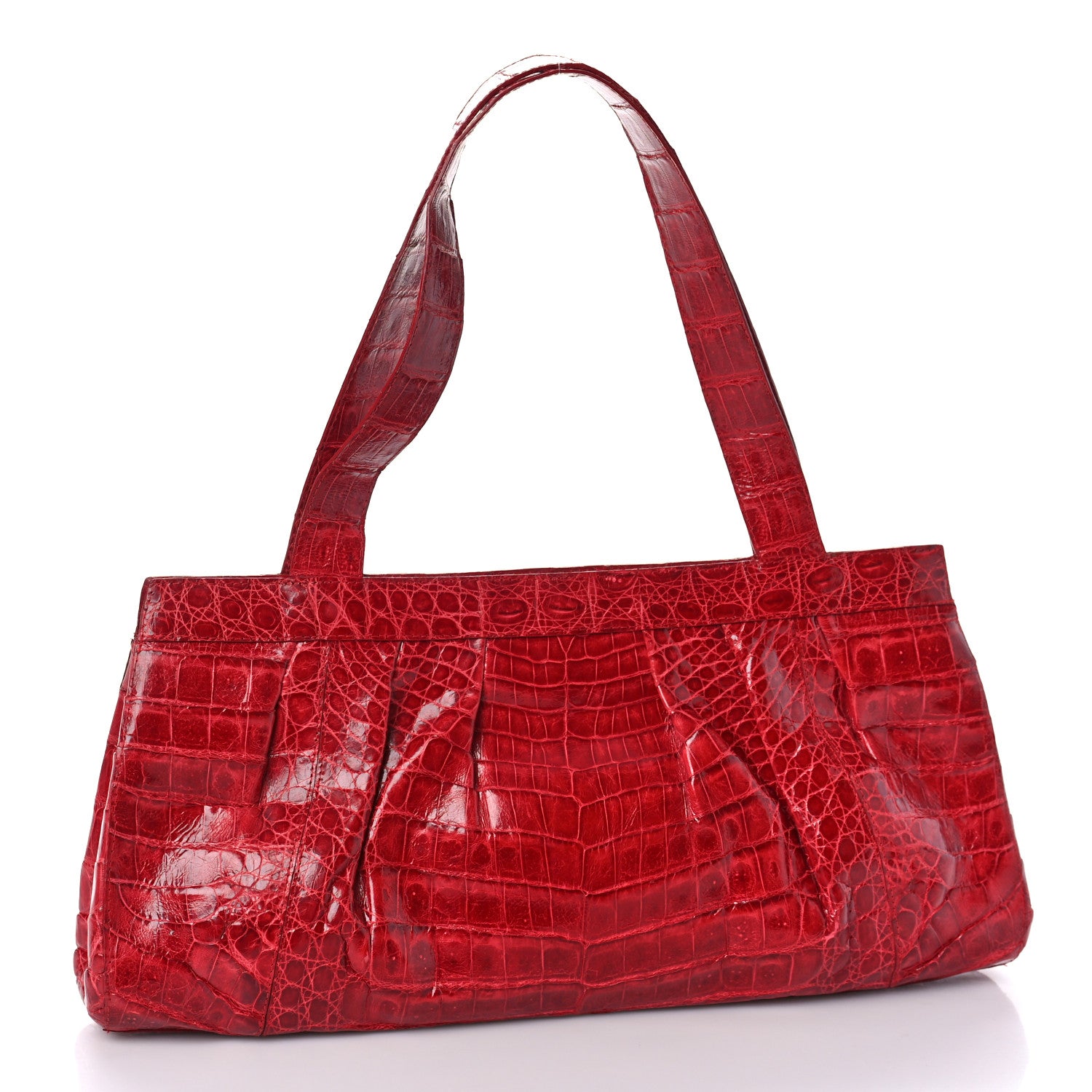 Nancy Gonzalez Crocodile Shoulder Bag Red 3 of 10
