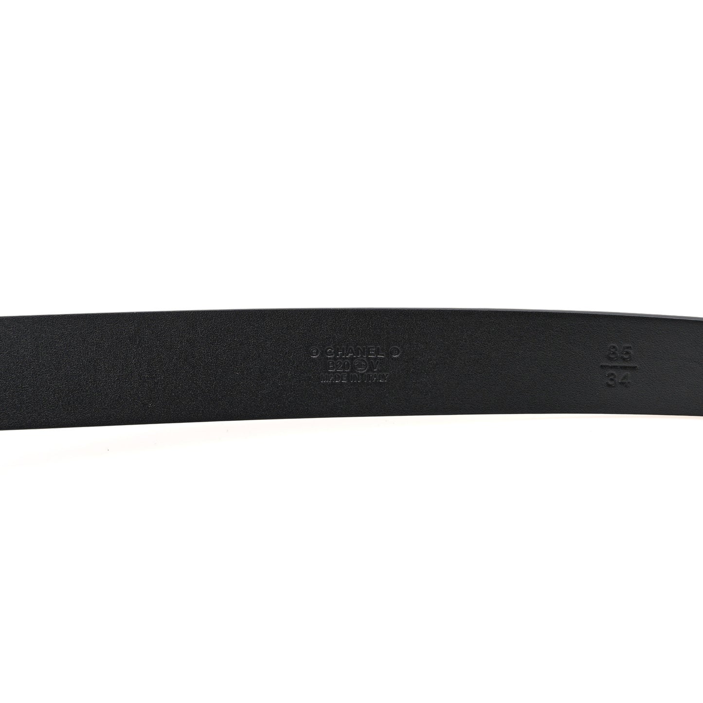Calfskin CC Chain Vintage Allure Logo Belt 85 Black
