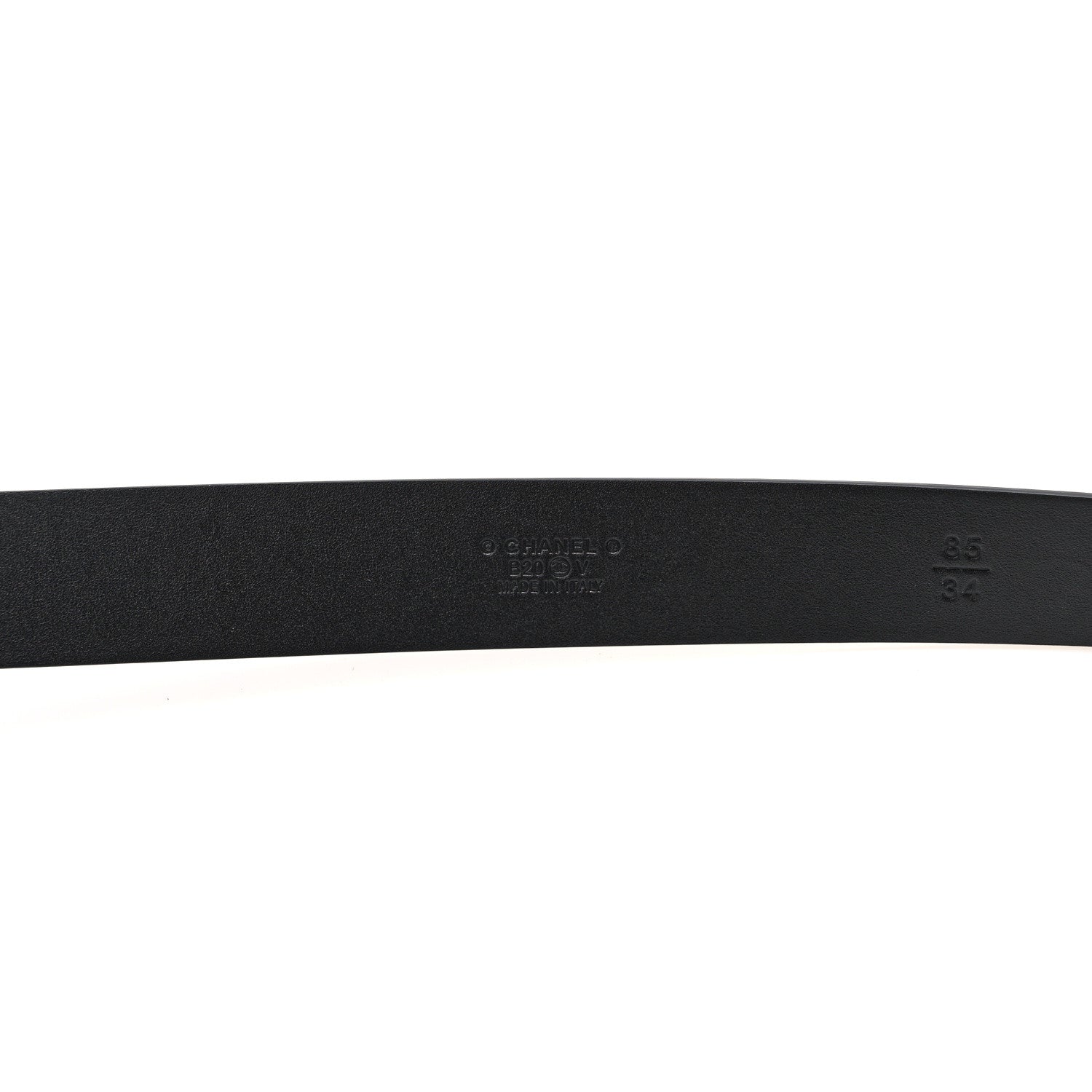 Chanel Calfskin CC Chain Vintage Allure Logo Belt 85 Black 3 of 6
