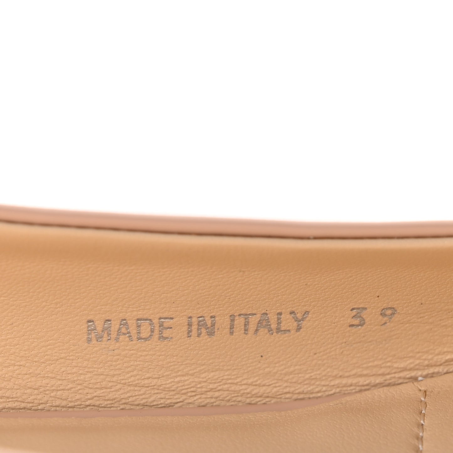 Patent Triangle Ballerina Flats Cipria 39 Cipria