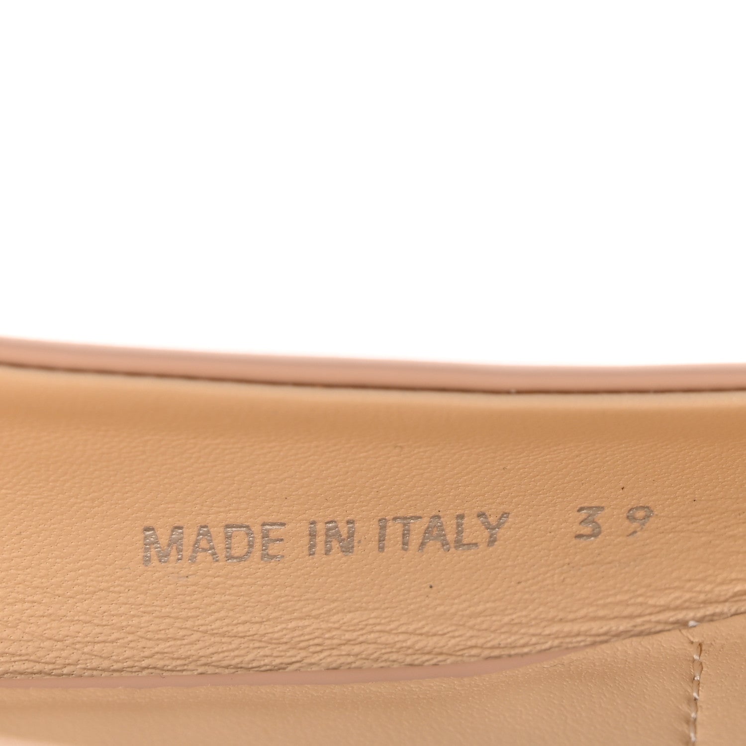 Prada Patent Triangle Ballerina Flats Cipria 39 Cipria 8 of 10