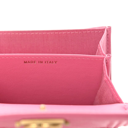 Chanel Lambskin Quilted Boy Card Holder Wallet Pink 7 of 15