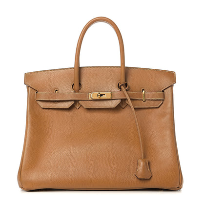 Hermes Ardennes Birkin 35 Gold 1 of 26