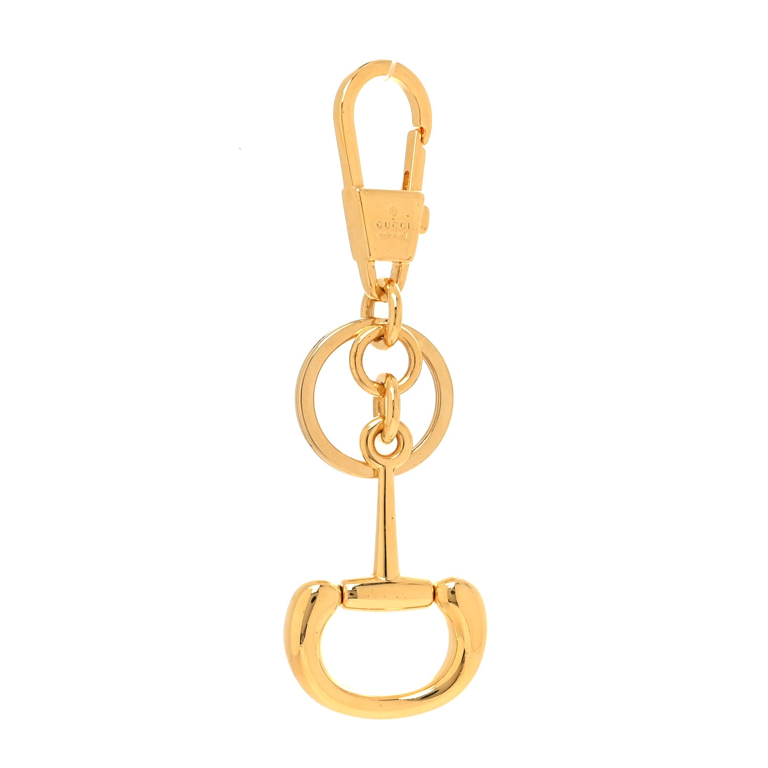 Gucci Metal Horsebit 1955 Key Chain Gold 1 of 4
