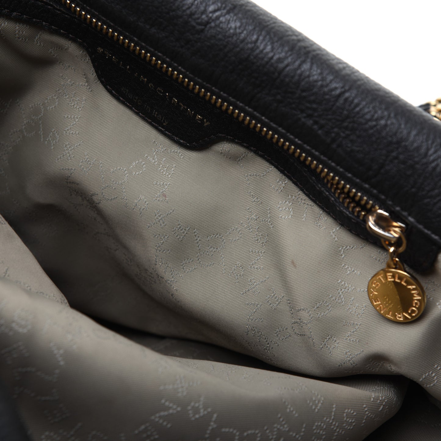 Shaggy Deer Falabella Fold Over Tote Black