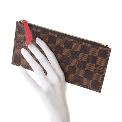 Louis Vuitton Damier Ebene Felicie Chain Wallet Zippered Insert 2 of 6