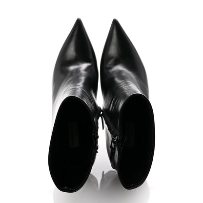 Balenciaga Calfskin Slash Ankle Boots 36.5 Black 2 of 9