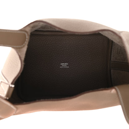 Hermes Taurillon Clemence Picotin Lock 18 PM Etoupe 5 of 11