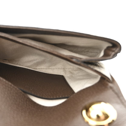 Gucci GG Supreme Monogram Textured Dollar Calfskin Mini Blondie Chain Shoulder Flap Bag Beige Ebony New Acero 6 of 11