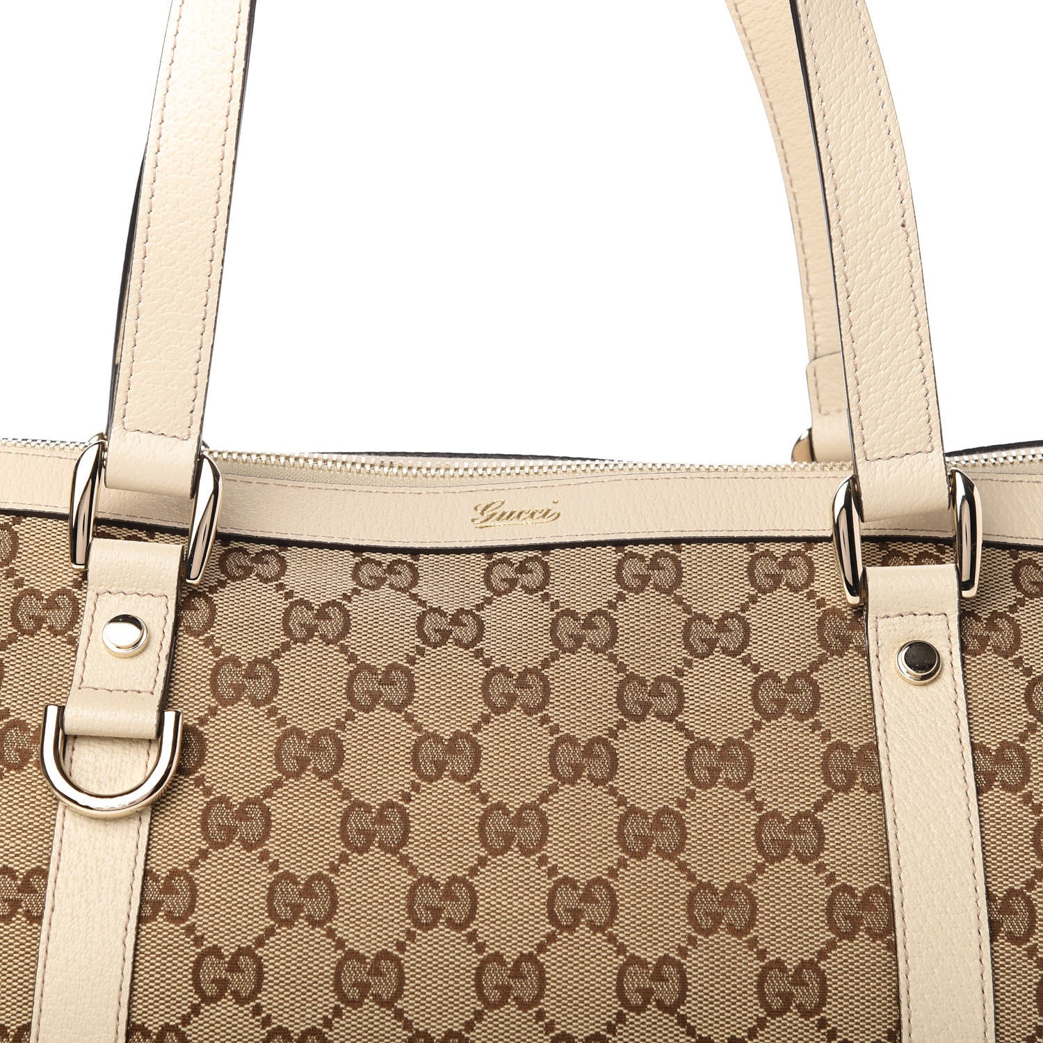 Gucci Monogram Medium Abbey Tote Off White 10 of 10
