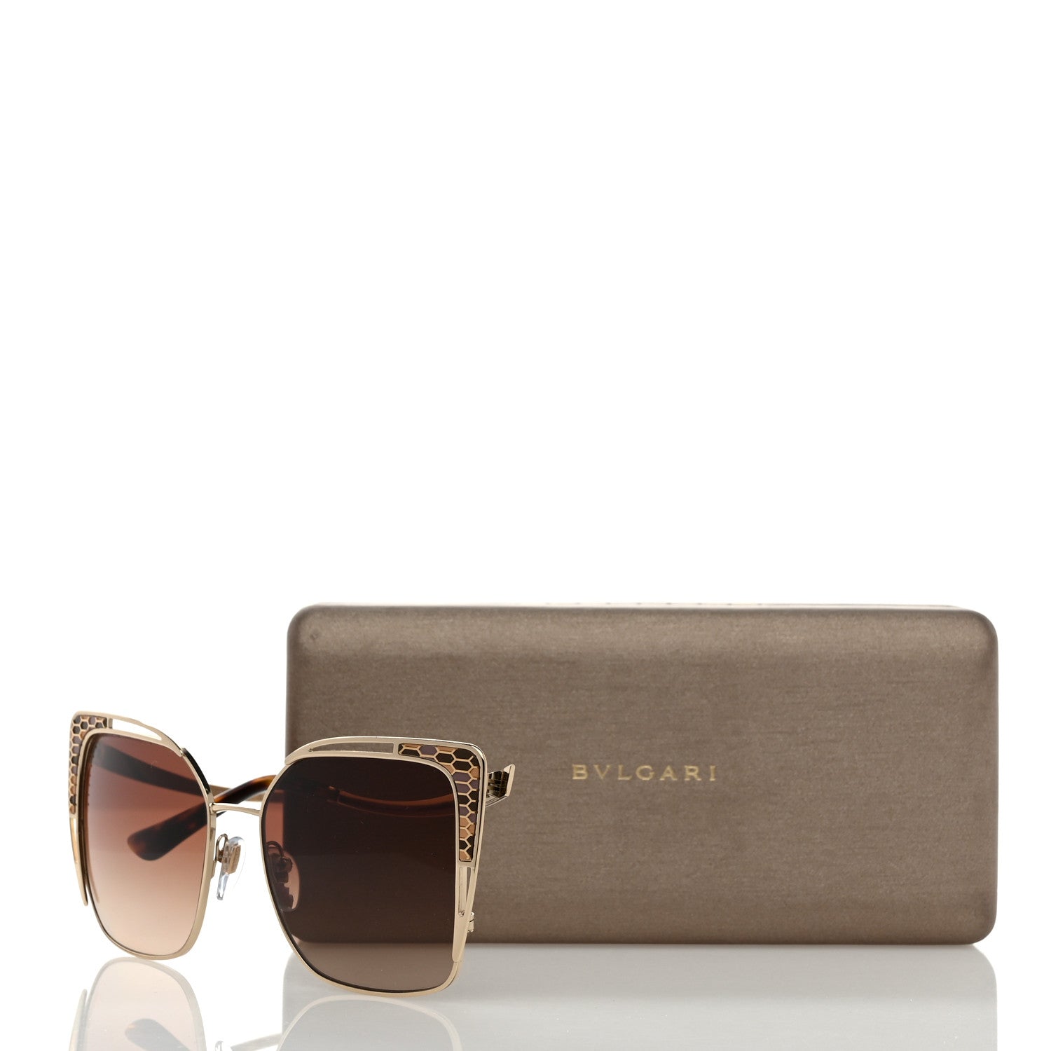 Bulgari Serpenti 6179 Sunglasses Brown Gold 7 of 7