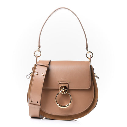 Chloe Calfskin Large Tess Bag Nut 1 of 10
