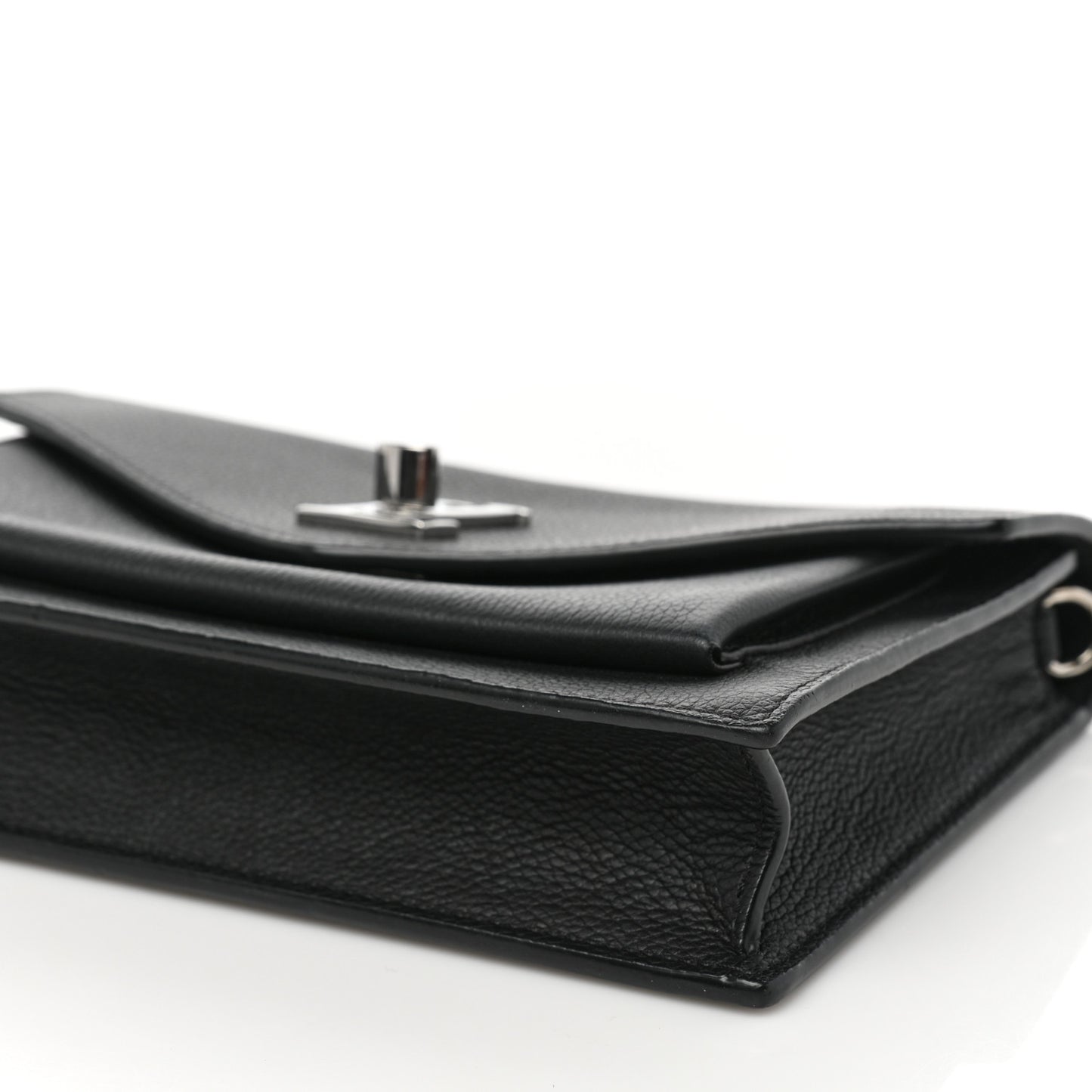 Soft Calfskin My Lockme Chain Pochette Black