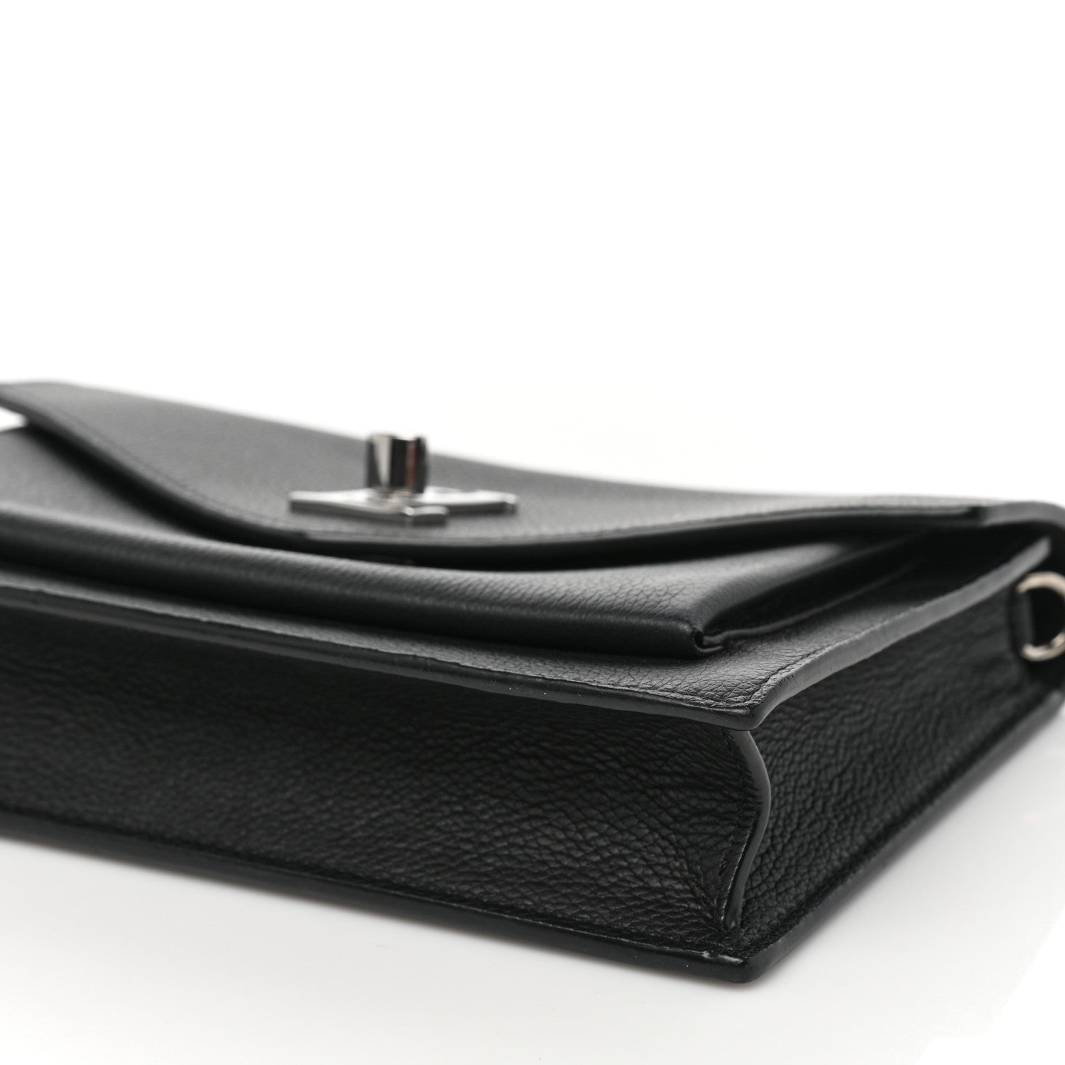 Louis Vuitton Soft Calfskin My Lockme Chain Pochette Black 8 of 9