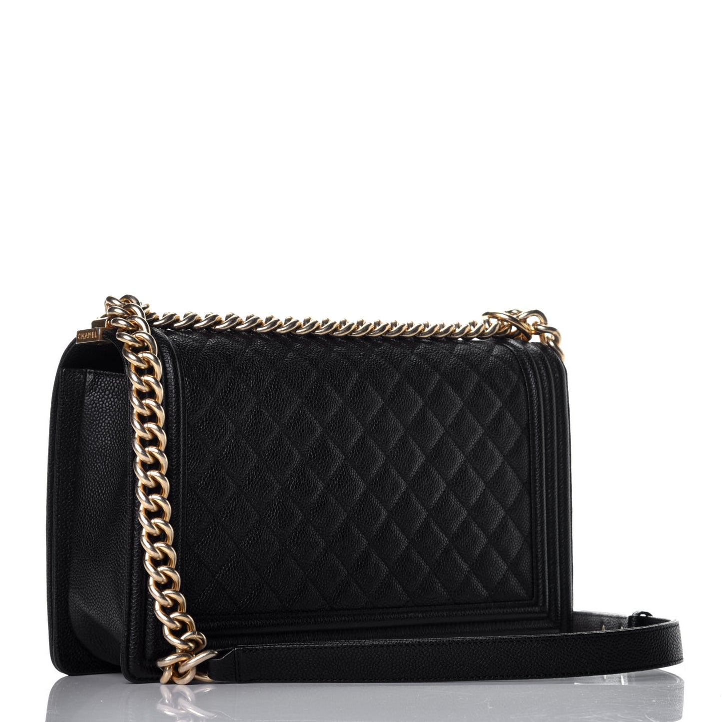 Caviar Quilted New Medium Boy Flap Black