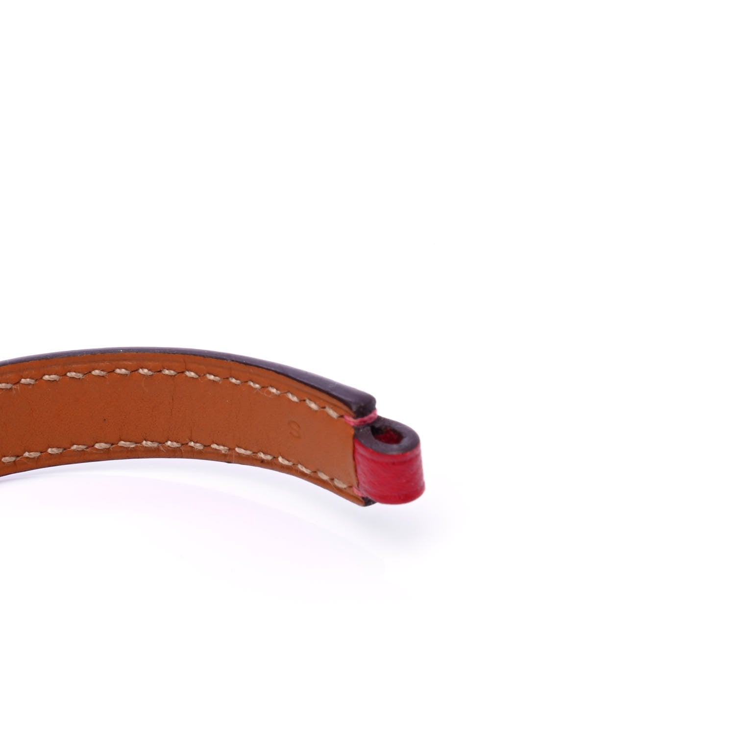 Hermes Epsom Rivale Double Tour Bracelet S Rouge Casaque 6 of 6