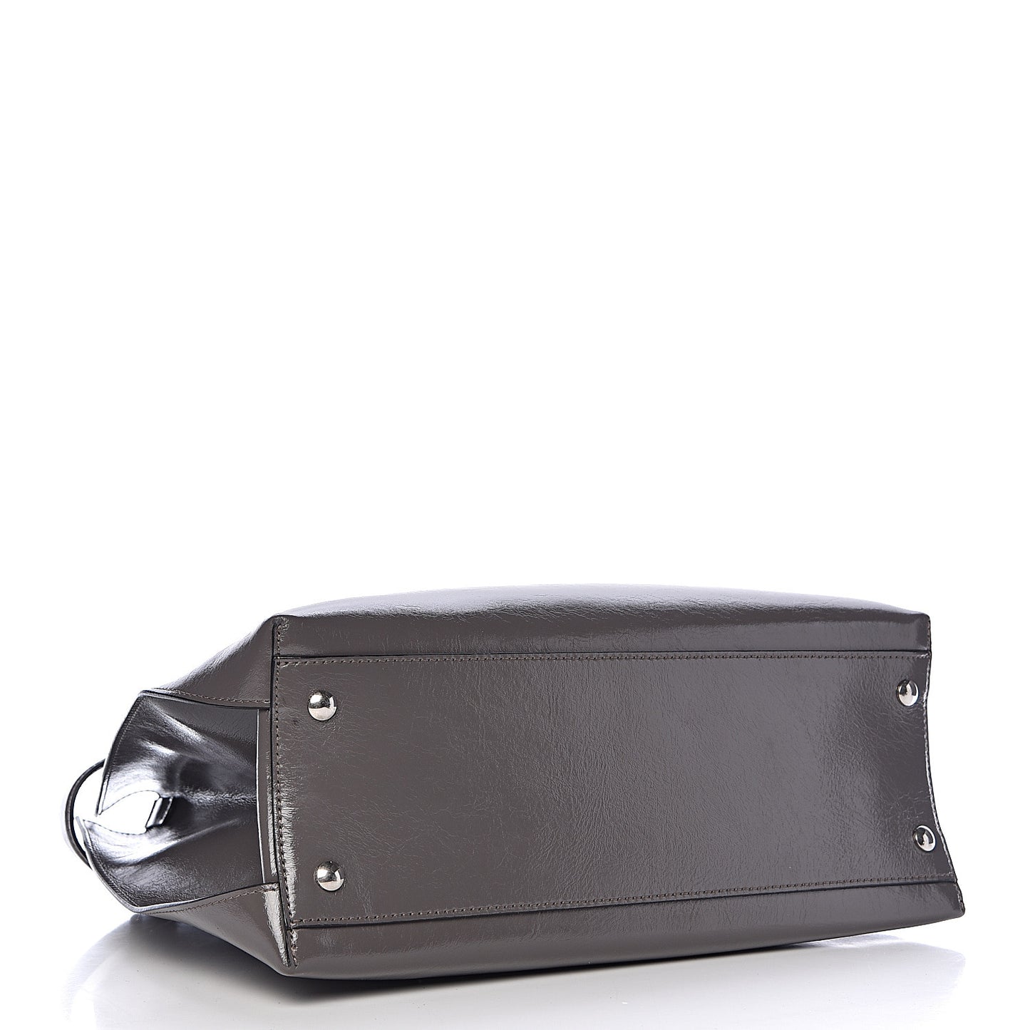 Soft Calfskin Medium Banner Tote Sepia Grey