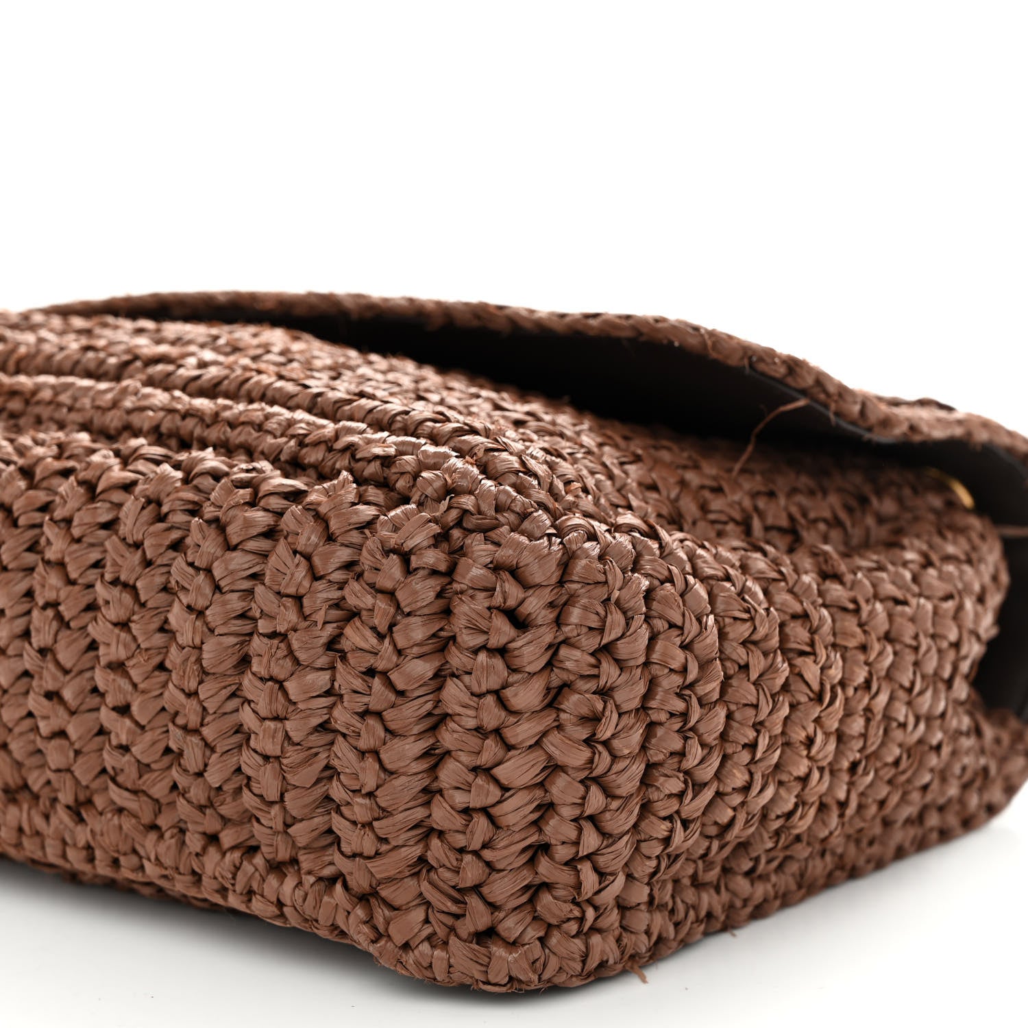 Saint Laurent Raffia Calfskin Monogram Medium Niki Chain Satchel New Nut 9 of 10