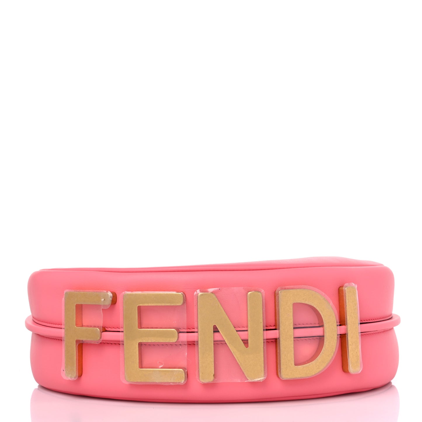 Vitello Grace Matte Small Fendigraphy Hobo Bag Pink Dalia