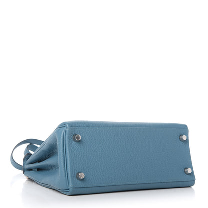 Hermes Togo Kelly Retourne 25 Azur 4 of 10