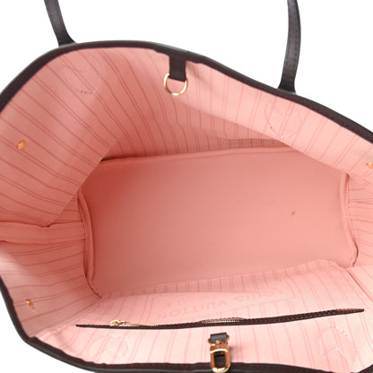 Louis Vuitton Damier Ebene Neo Neverfull MM Rose Ballerine 6 of 11