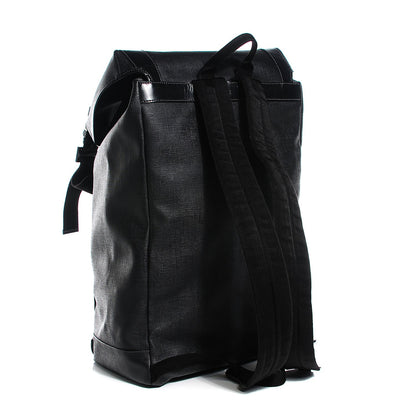 Gucci Coated Canvas Interlocking G Double Buckle Backpack Black 3 of 7